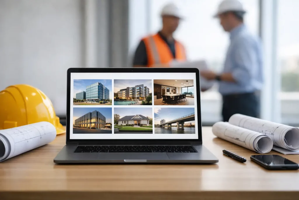 How a Construction Project Portfolio Website Wins Work
