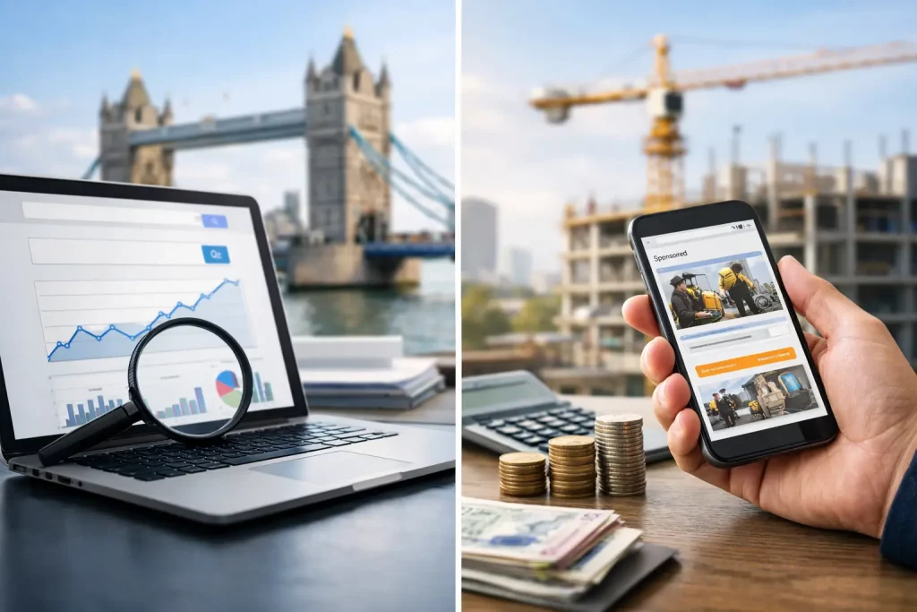 SEO vs Paid Advertising for UK Construction Firms